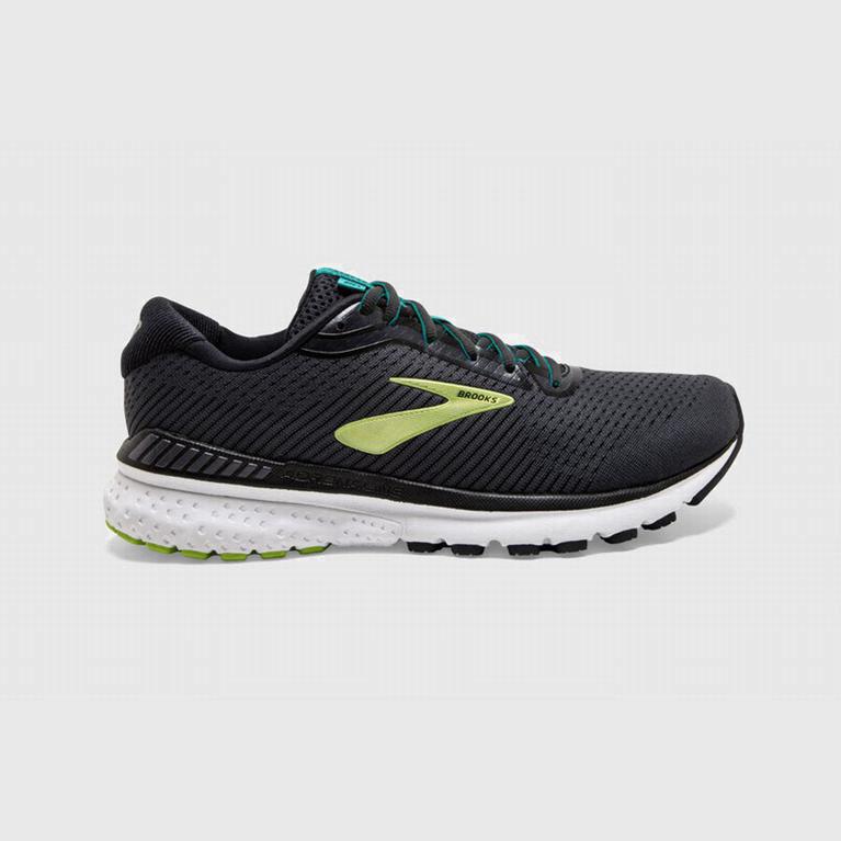 Brooks Adrenaline Gts 20 Mens Road Running Shoes - Black/Blue/Green - Philippines (729651YUL)